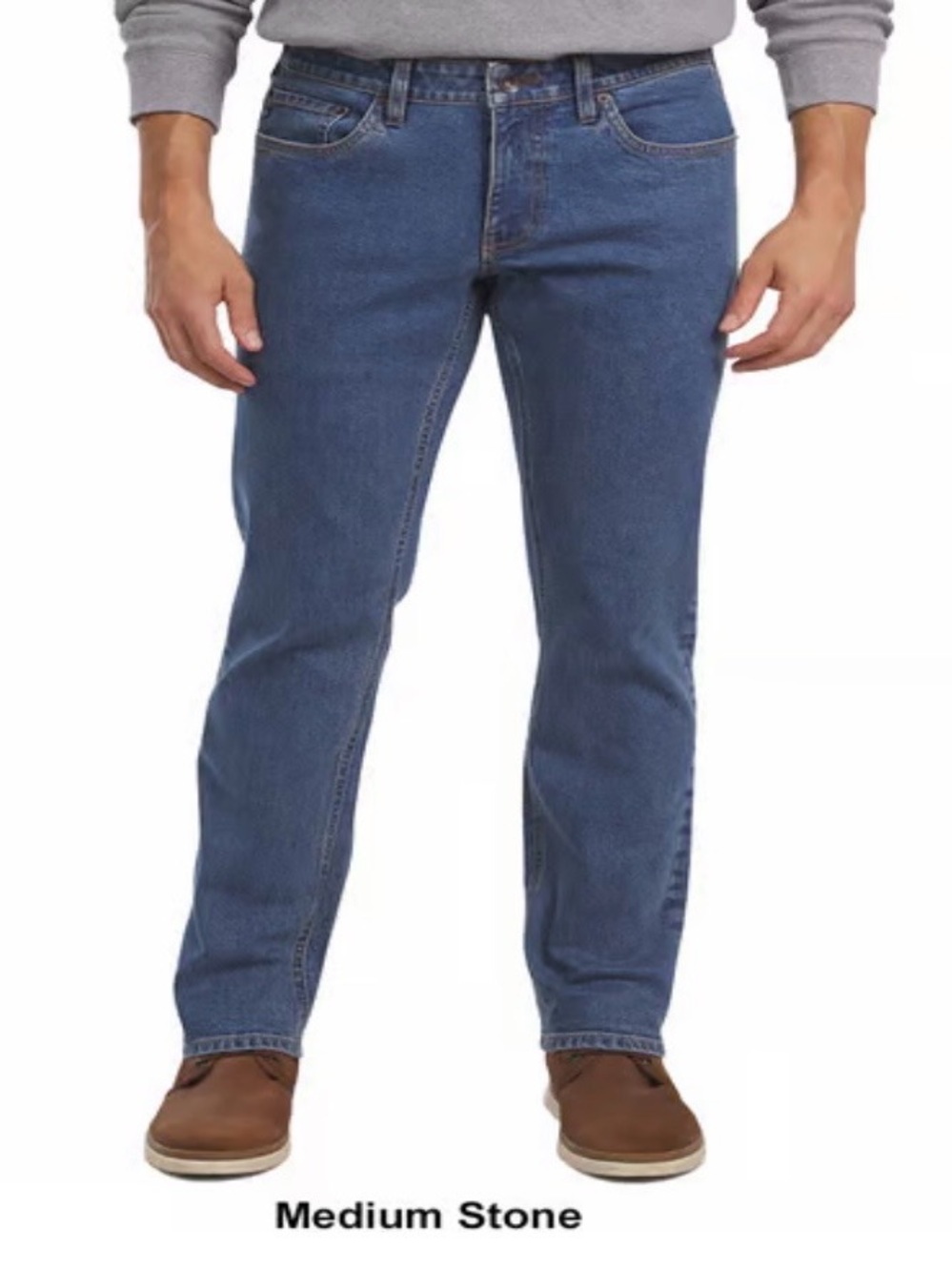 CHAPS Medium Stone Blue Straight Jeans